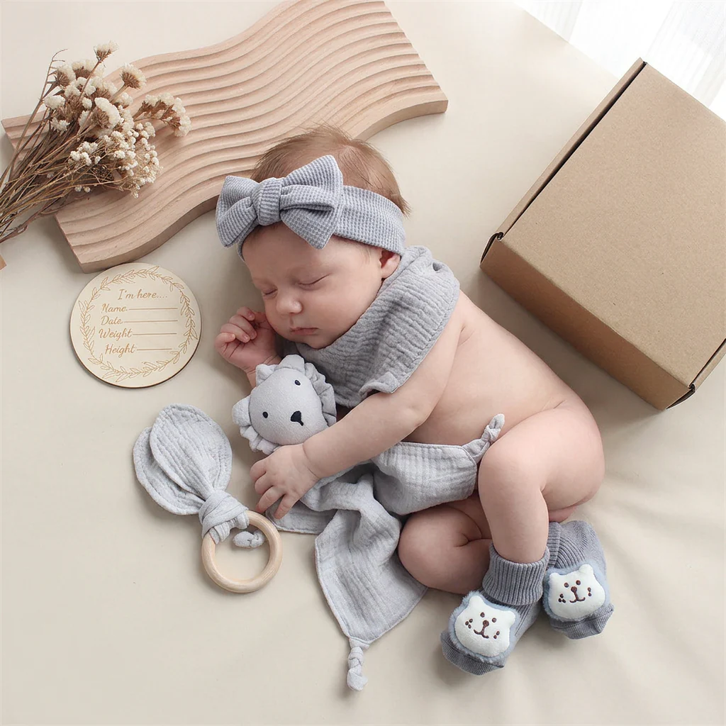 6-Piece Newborn Gift Box Set – Baby Essentials Starter Kit - Image 10