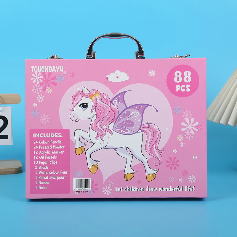 88-Piece Creative Art Case for Little Artists - Image 6