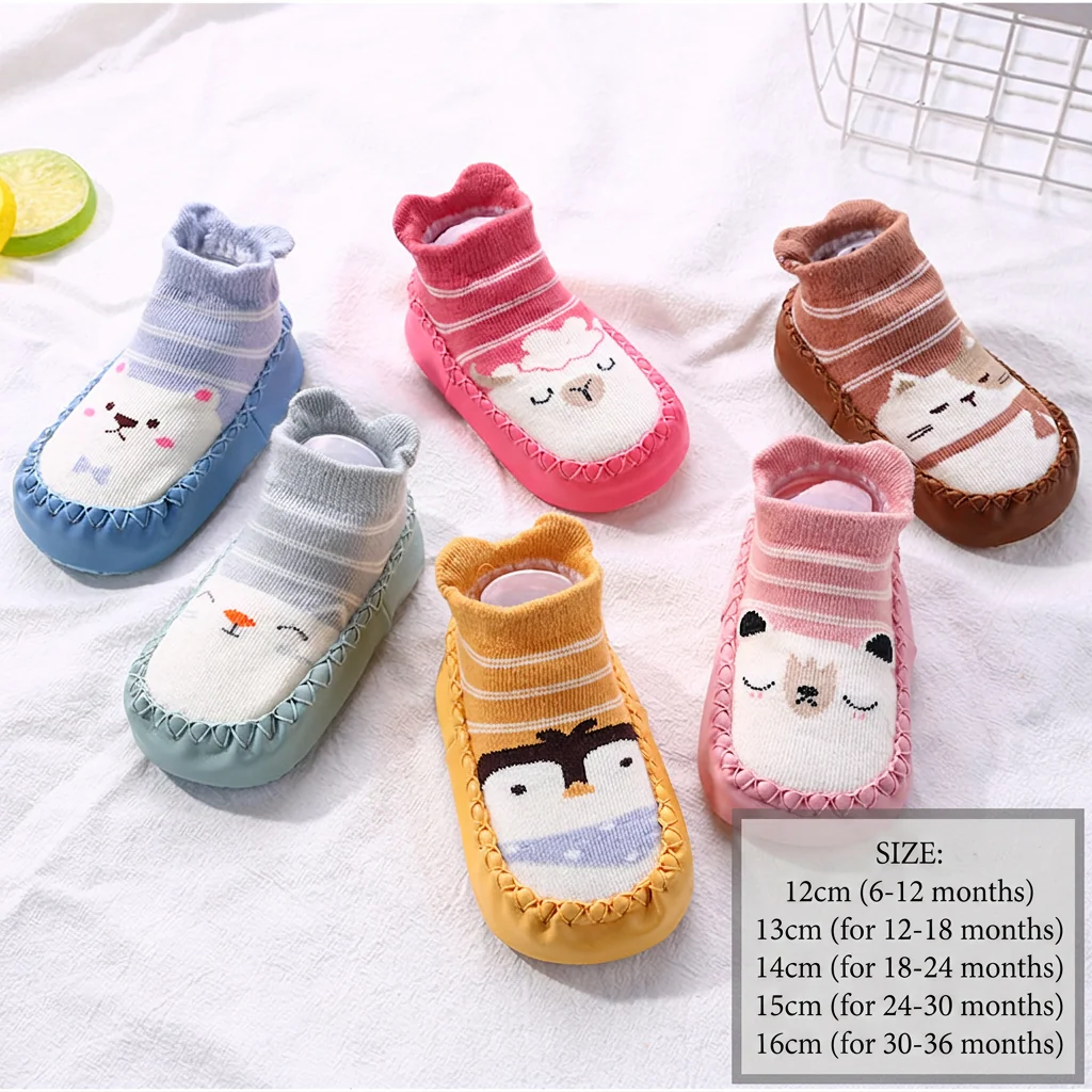Baby Breathable Sock Shoes – Non-Slip Soft Sole Walking Socks for Infants & Toddlers - Image 6
