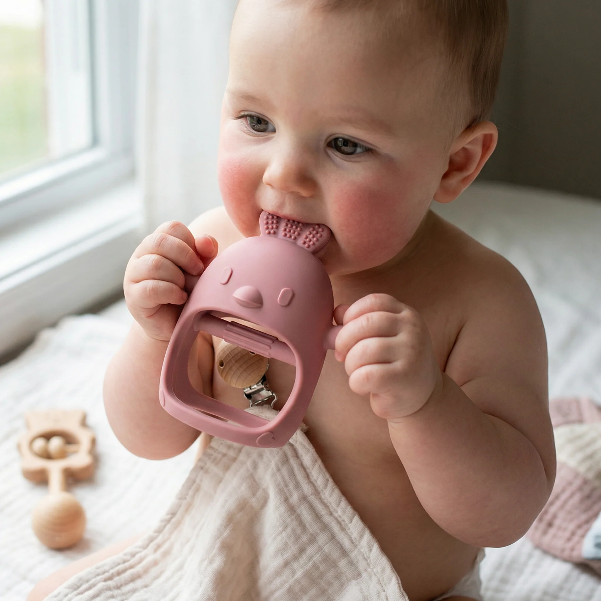 Baby Chick Silicone Teether – Gentle Food-Grade Soothing Toy - Image 7