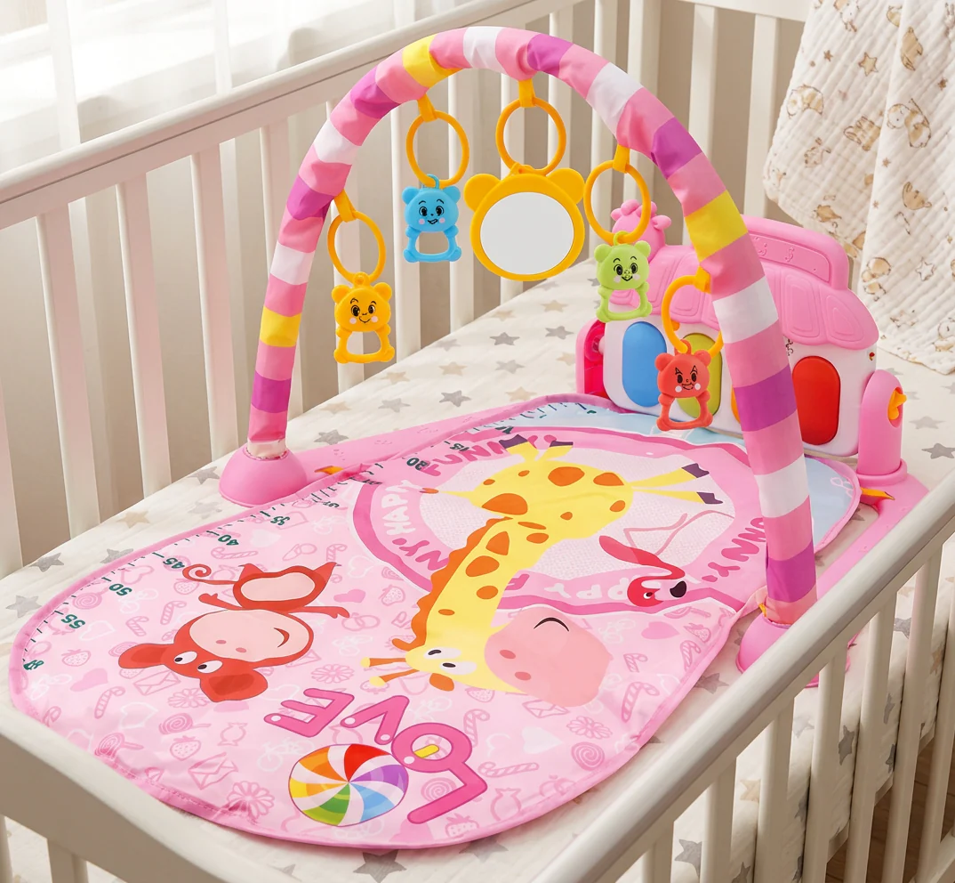 Baby Music Play Gym with Piano– Interactive Sensory Activity Mat (0–24 Months) - Image 8
