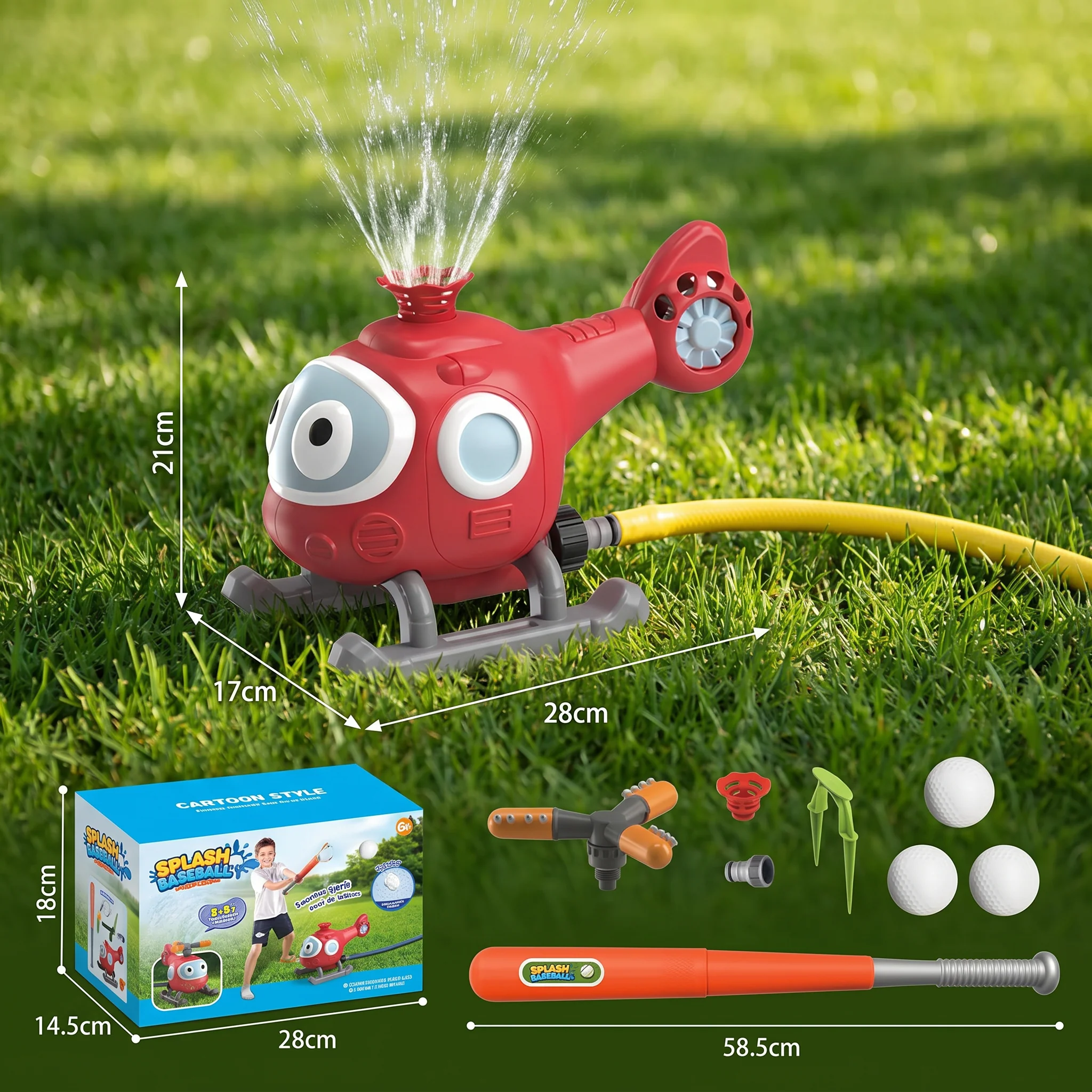 Baseball Water Fun Sprinkler Play Set - Image 6