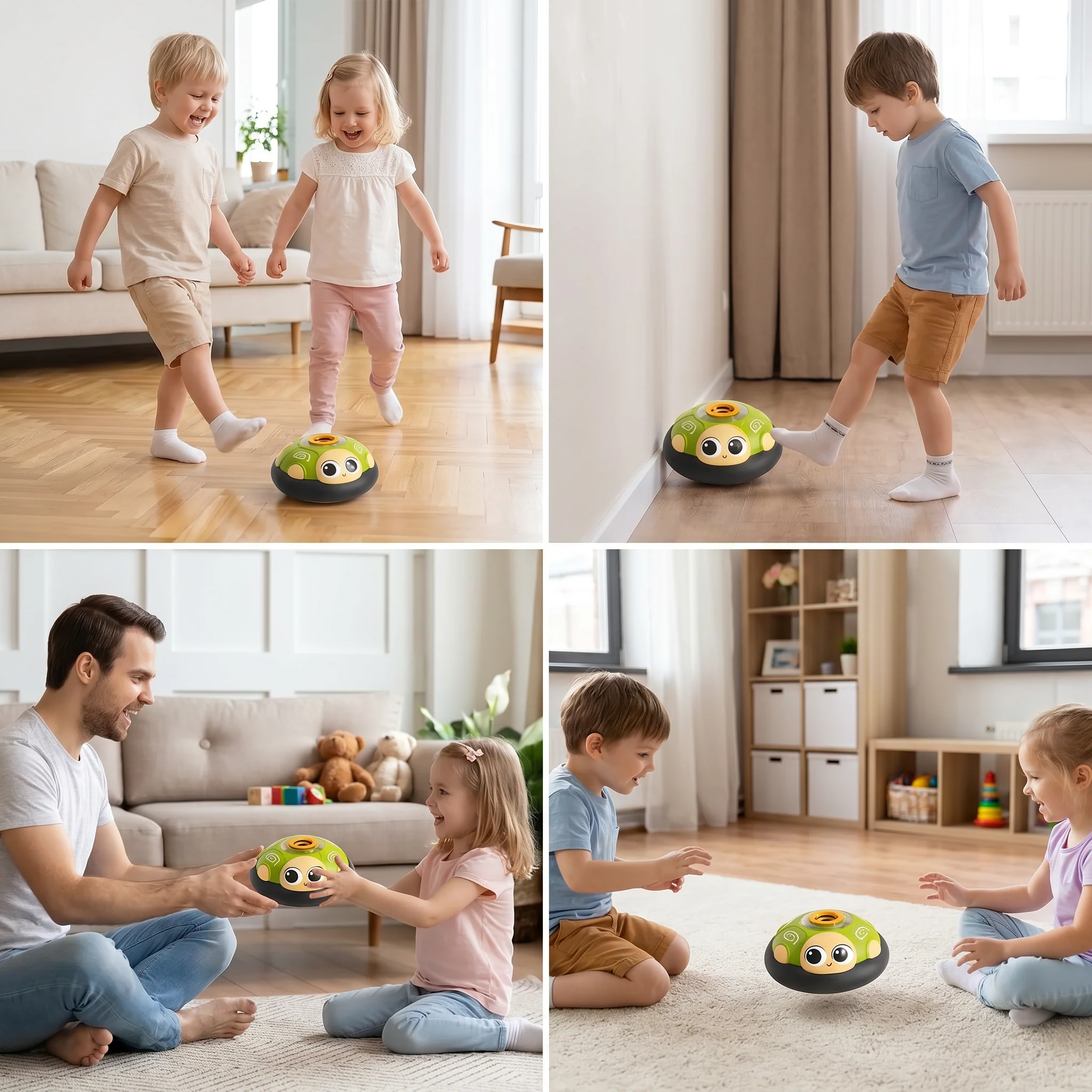 Cute Floating Air Soccer Ball with Soft Foam Bumper - Image 4
