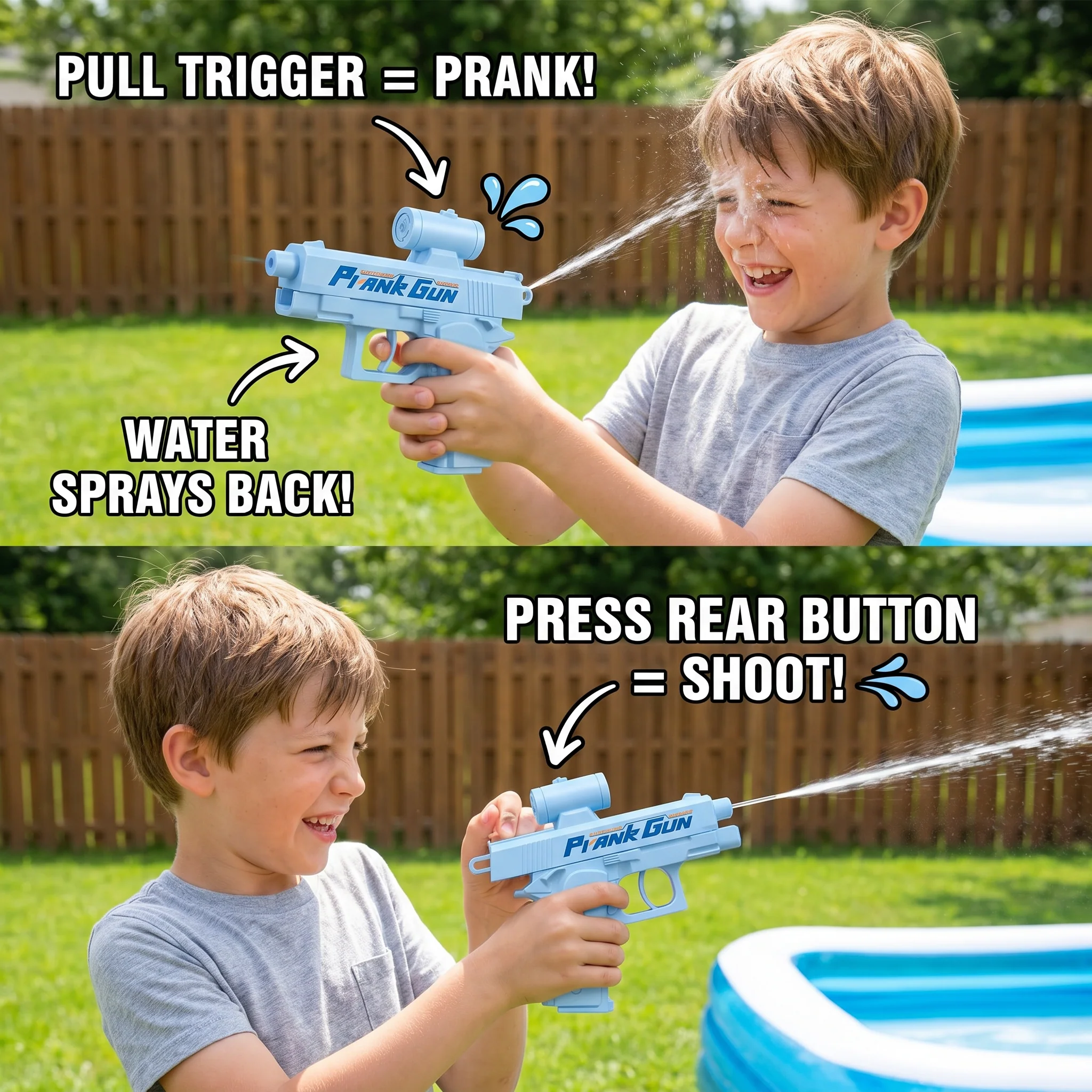 Double-Sided Prank Water Gun for Kids – Mini Water Fun Toy - Image 4