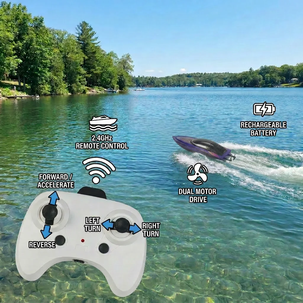 Electric Racing Boat for Fast Water Fun in Summer - Image 3