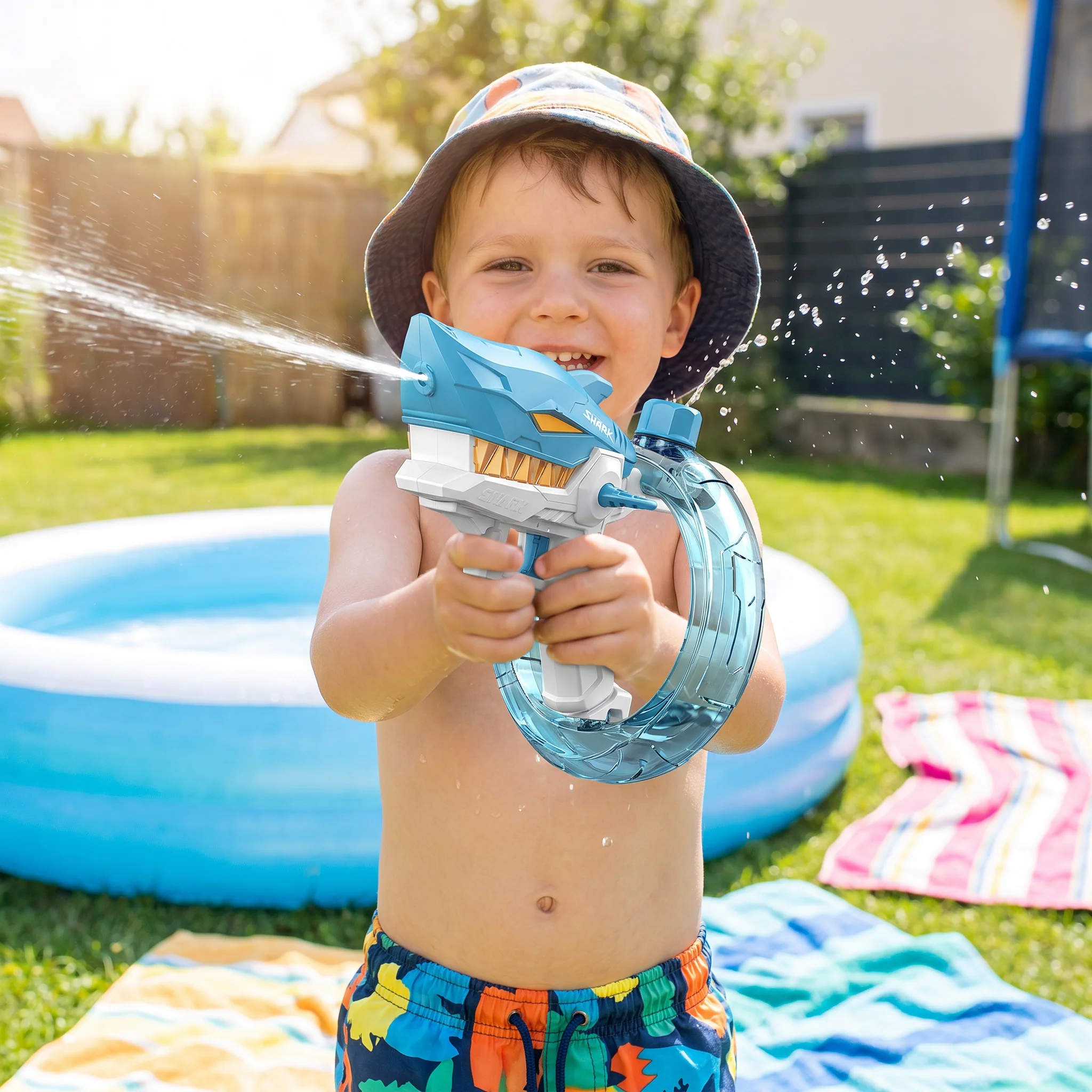 Electric Shark Water Gun for Kids – Fully Automatic Water Blaster for Hot Summer Fun