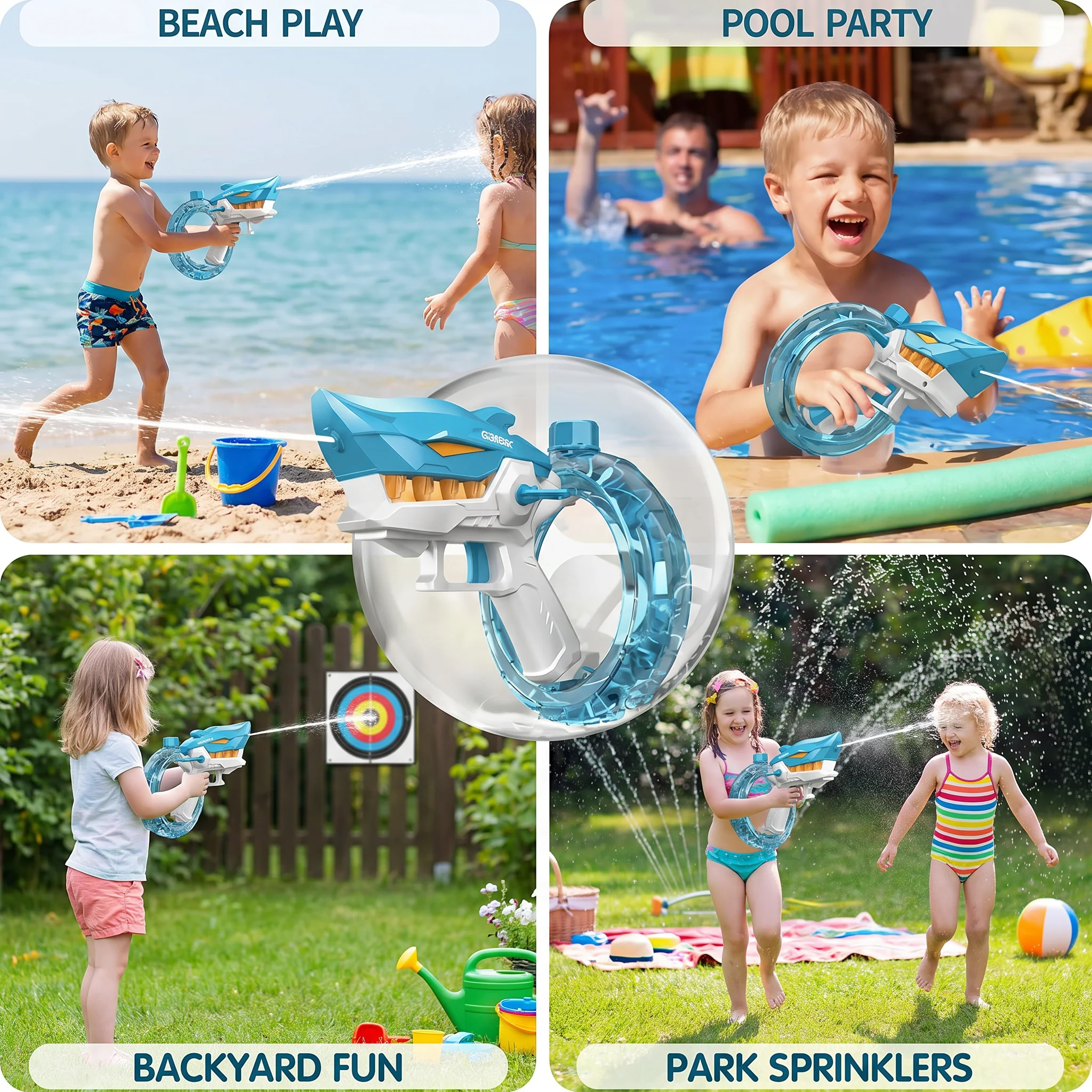 Electric Shark Water Gun for Kids – Fully Automatic Water Blaster for Hot Summer Fun - Image 5