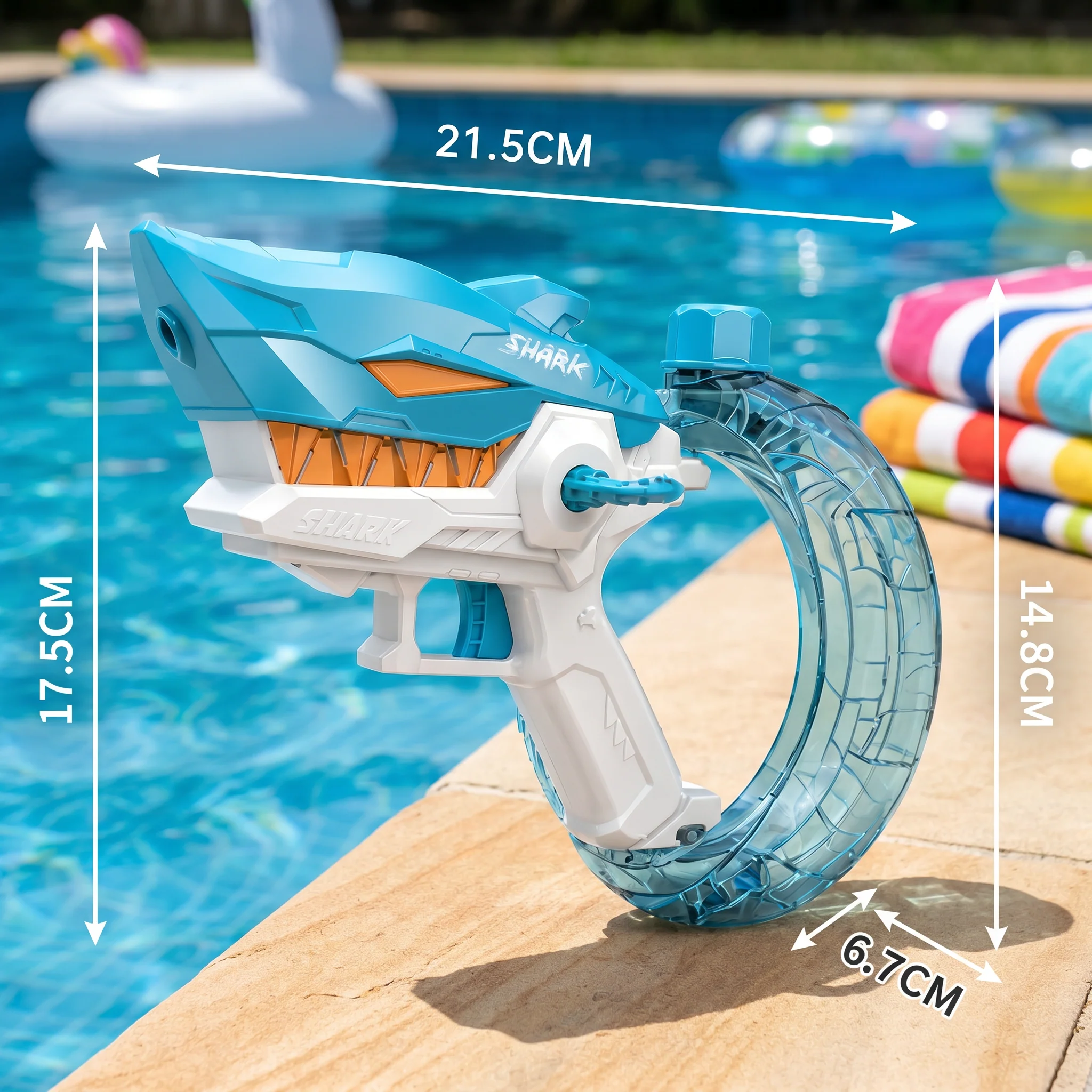 Electric Shark Water Gun for Kids – Fully Automatic Water Blaster for Hot Summer Fun - Image 6