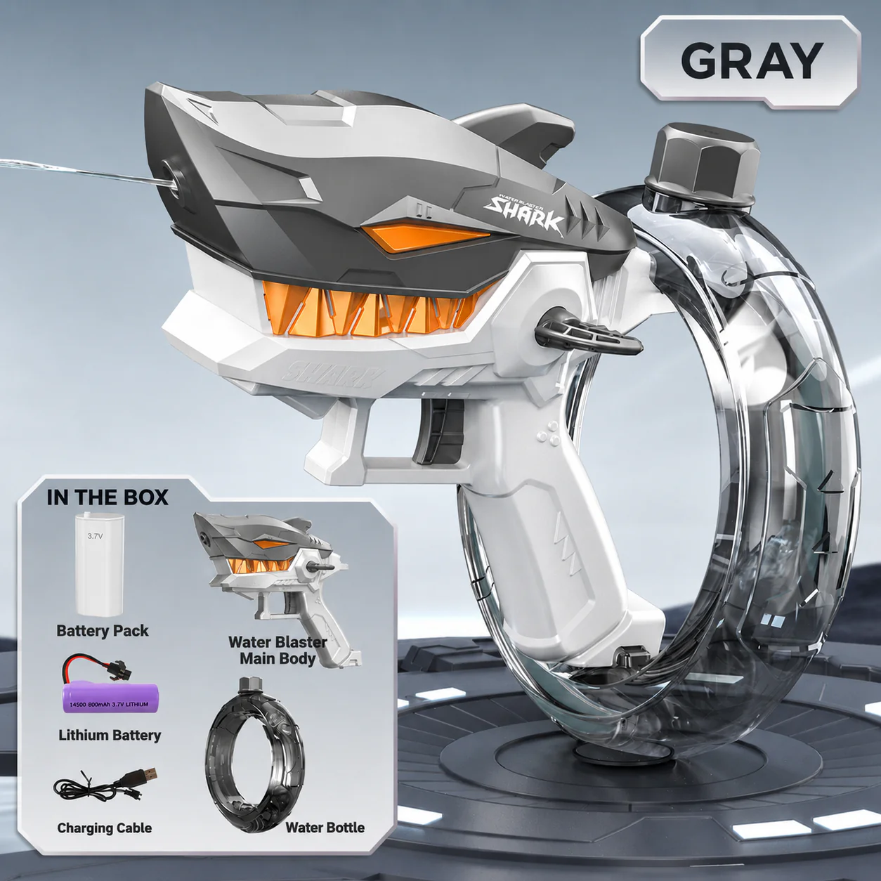 Electric Shark Water Gun for Kids – Fully Automatic Water Blaster for Hot Summer Fun - Image 7