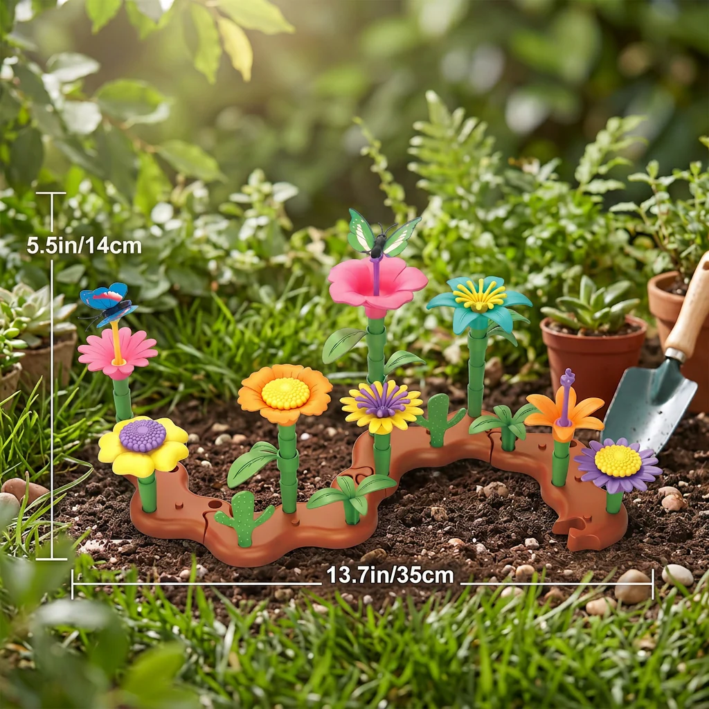Flower Garden Building Toy for Kids – Creative Planting & Learning Playset for Little Gardeners - Image 5