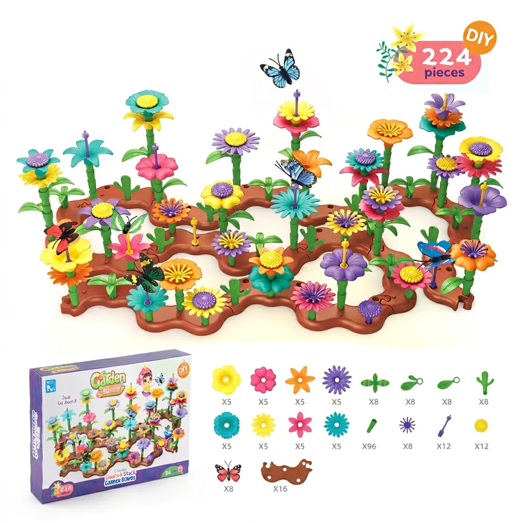 Flower Garden Building Toy for Kids – Creative Planting & Learning Playset for Little Gardeners - Image 8