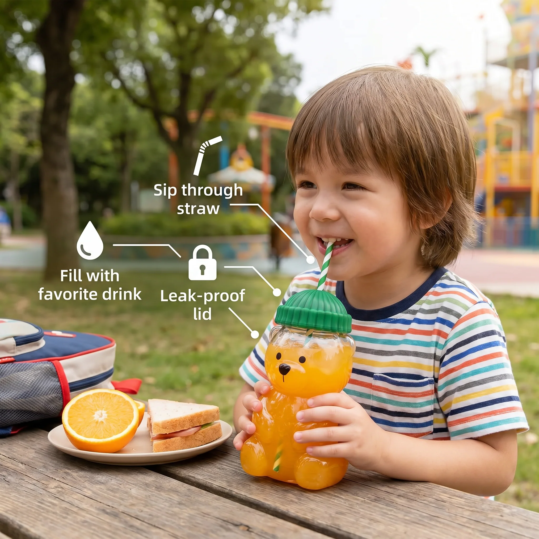 HoneyBear Kids Drinking Bottle - Image 3
