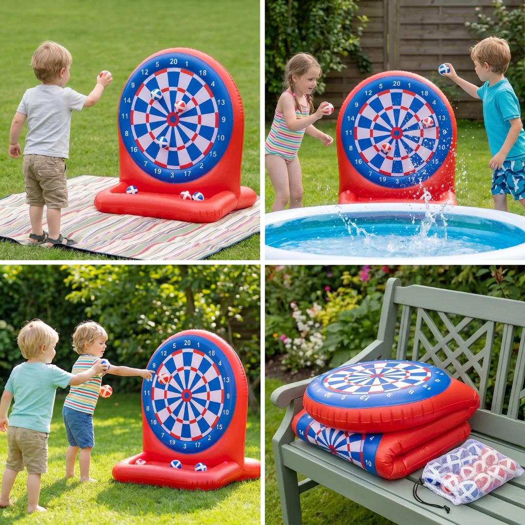 Inflatable Water Target Game with Darts – Outdoor Throwing Game for the Garden - Image 4