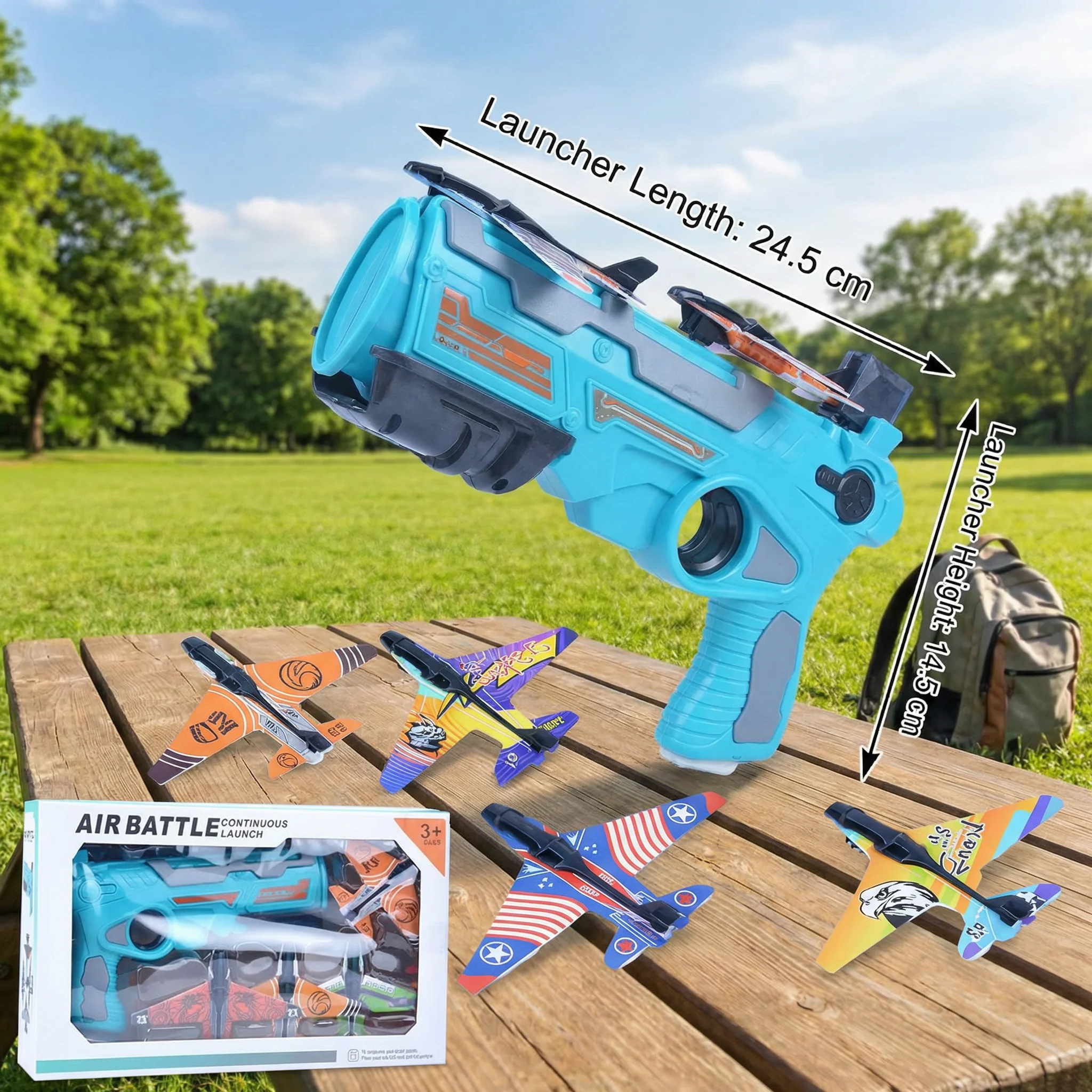 Kids Airplane Launcher – Outdoor Flying Toy Game - Image 5