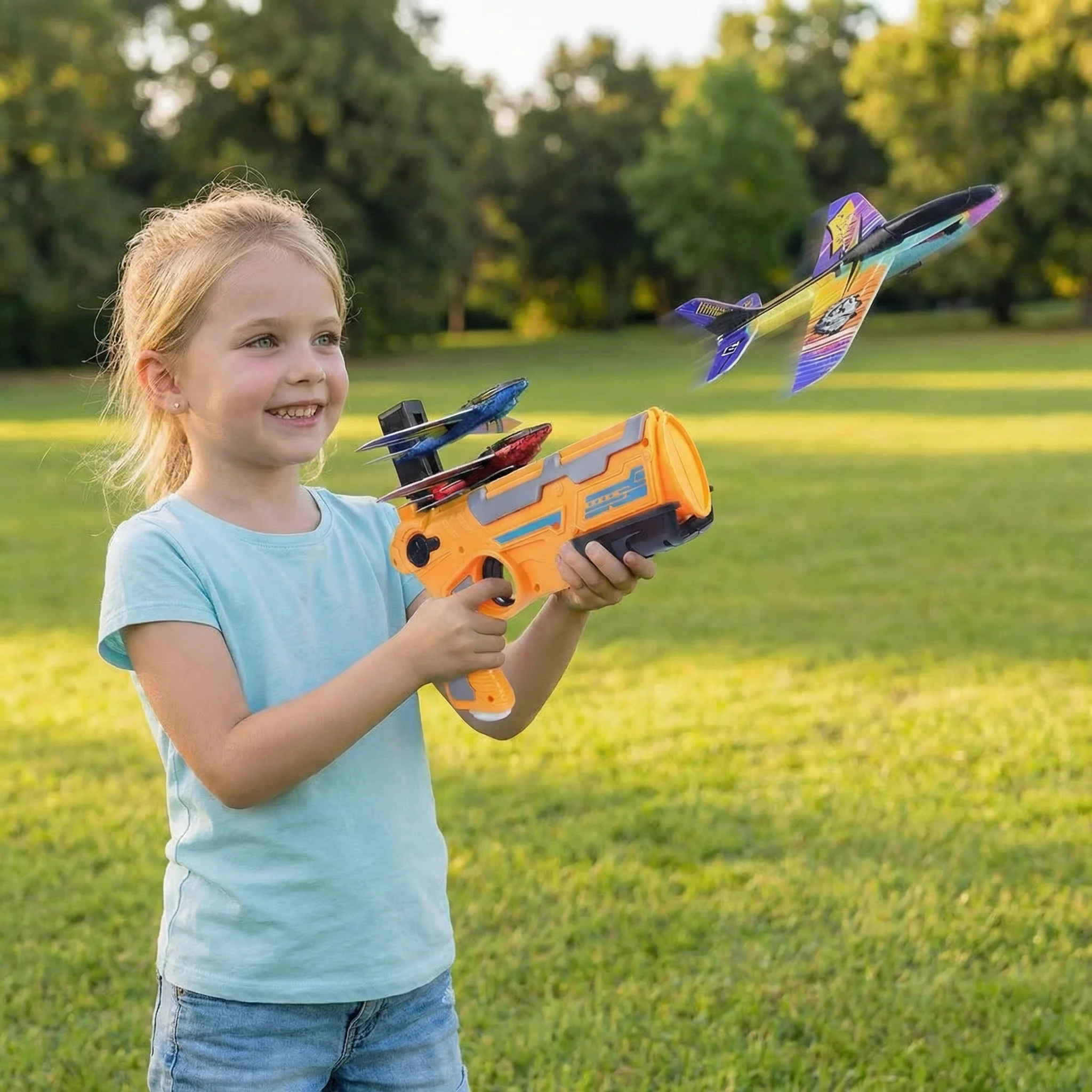 Kids Airplane Launcher – Outdoor Flying Toy Game - Image 6