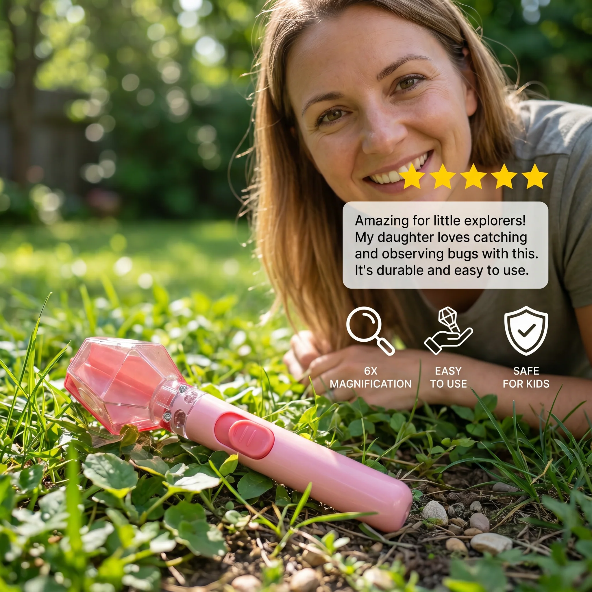 Kids Bug Catcher with 6X Magnifier – Insect Observation Tool for Outdoor Exploration - Image 4