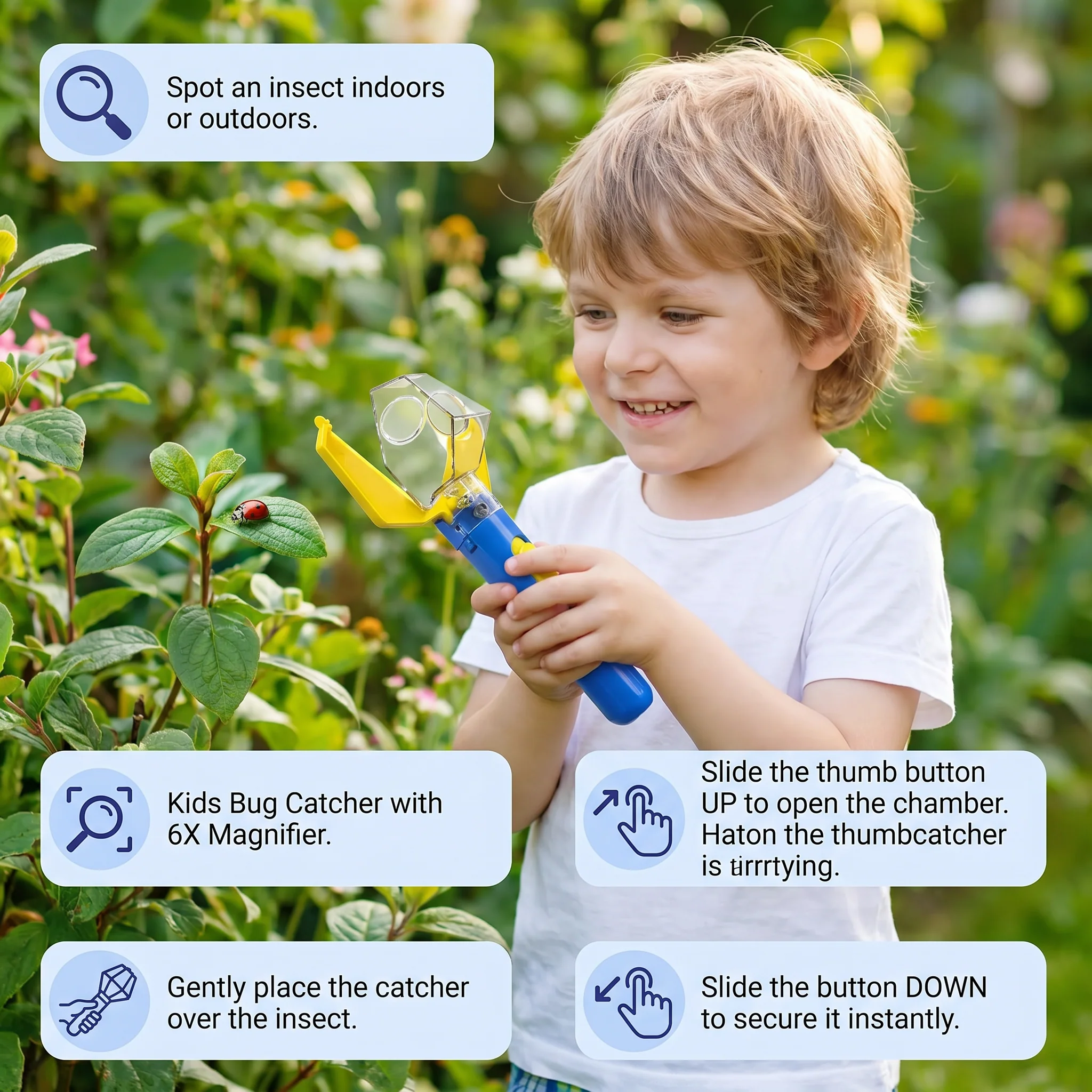 Kids Bug Catcher with 6X Magnifier – Insect Observation Tool for Outdoor Exploration - Image 5