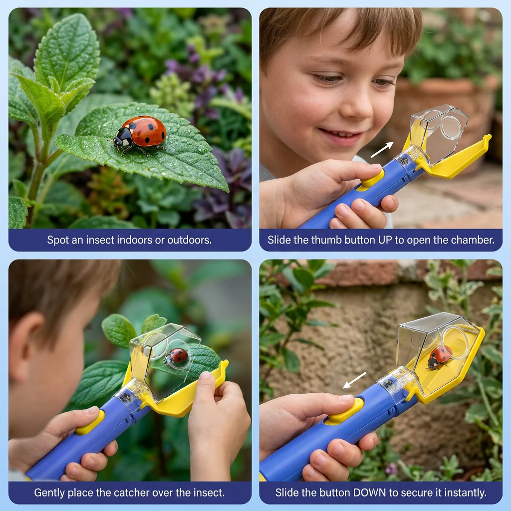 Kids Bug Catcher with 6X Magnifier – Insect Observation Tool for Outdoor Exploration - Image 6