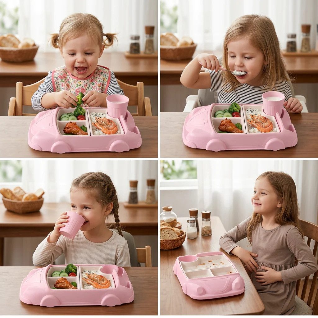 Kids Dinnerware Set in Car Design - Image 5