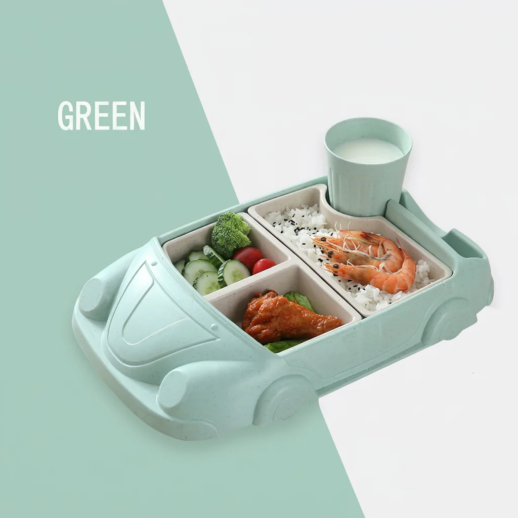 Kids Dinnerware Set in Car Design - Image 7