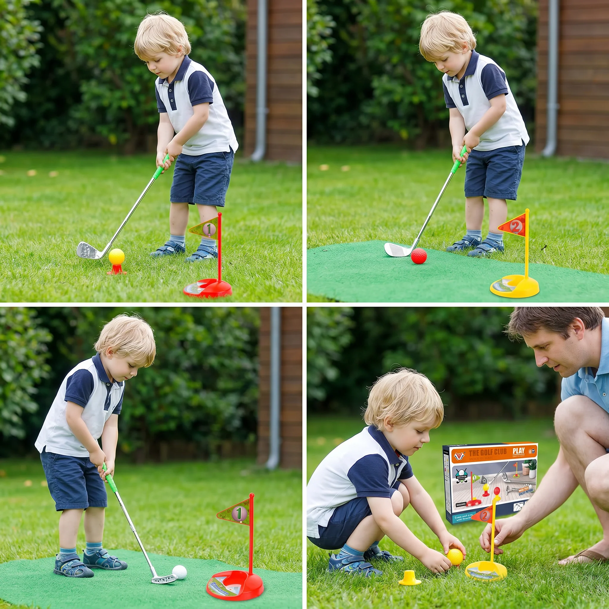 Kids Golf Set with Adjustable Clubs – Perfect for Backyard Play - Image 4