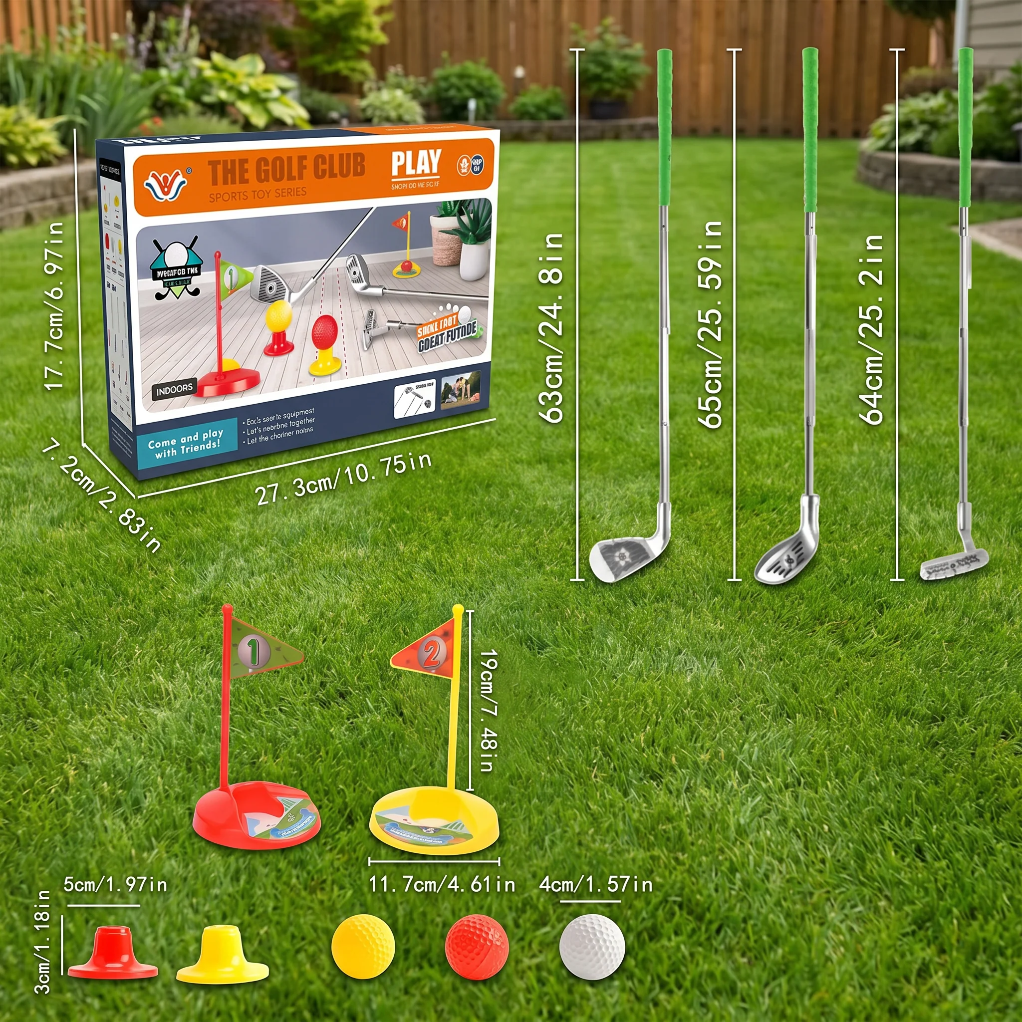 Kids Golf Set with Adjustable Clubs – Perfect for Backyard Play - Image 5