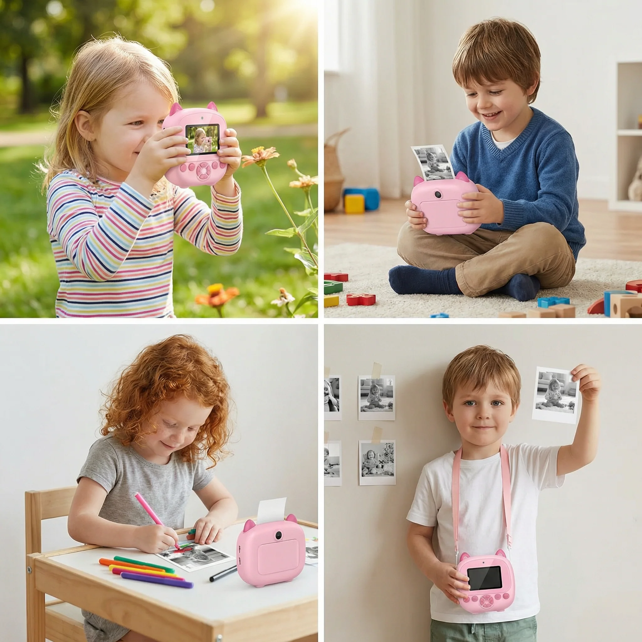 Kids Instant Print Camera – Mini HD Digital Camera with Built-in Printer - Image 4
