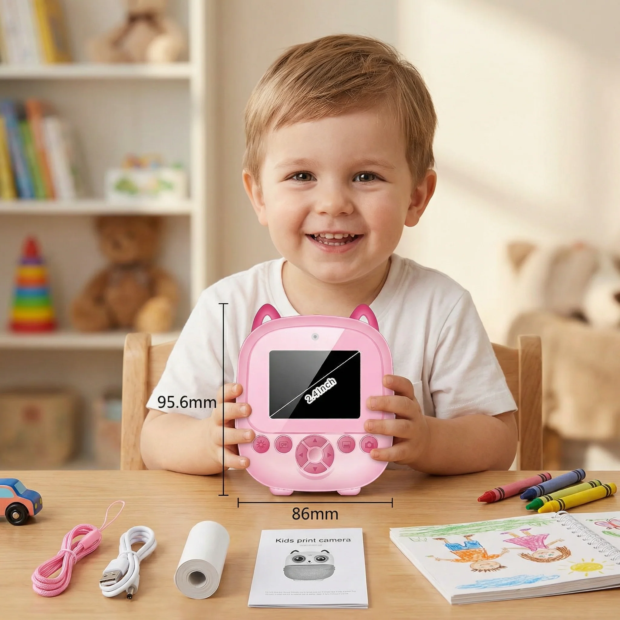 Kids Instant Print Camera – Mini HD Digital Camera with Built-in Printer - Image 5