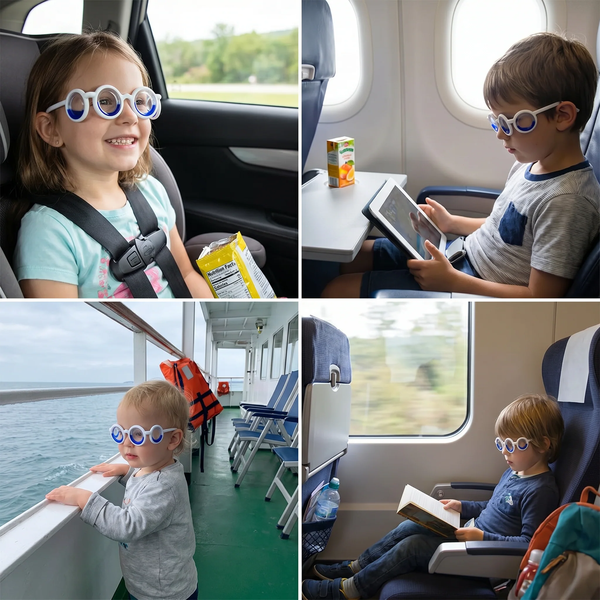 Kids Motion Sickness Glasses – Ultra-Light Relief for Travel Nausea - Image 4