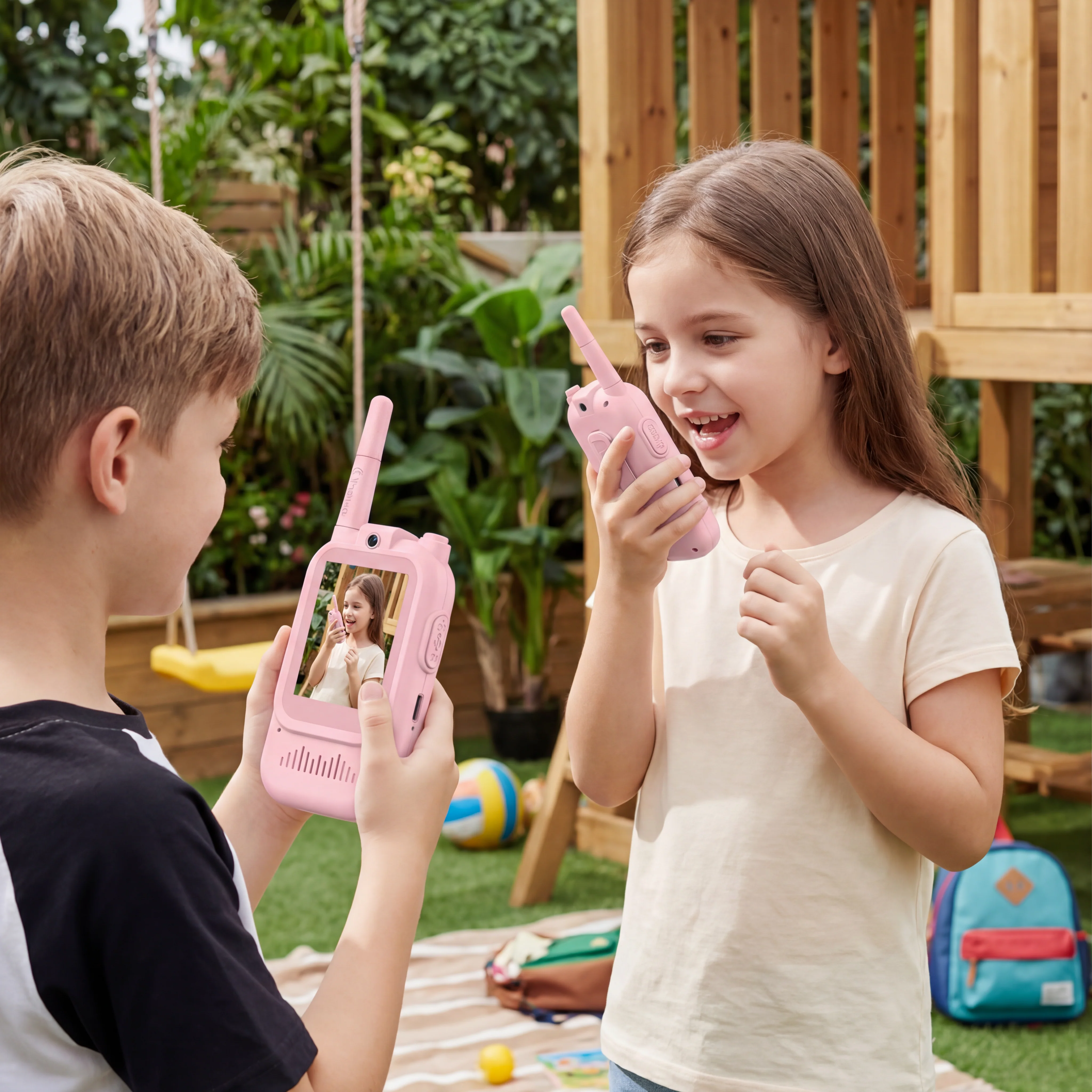 Kids Video Walkie Talkie Set (2-Pack) – Intercom with Camera & Screen - Image 6
