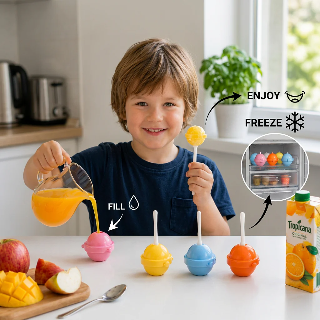Lollipop Ice Pop Moulds – Pack of Four - Image 3