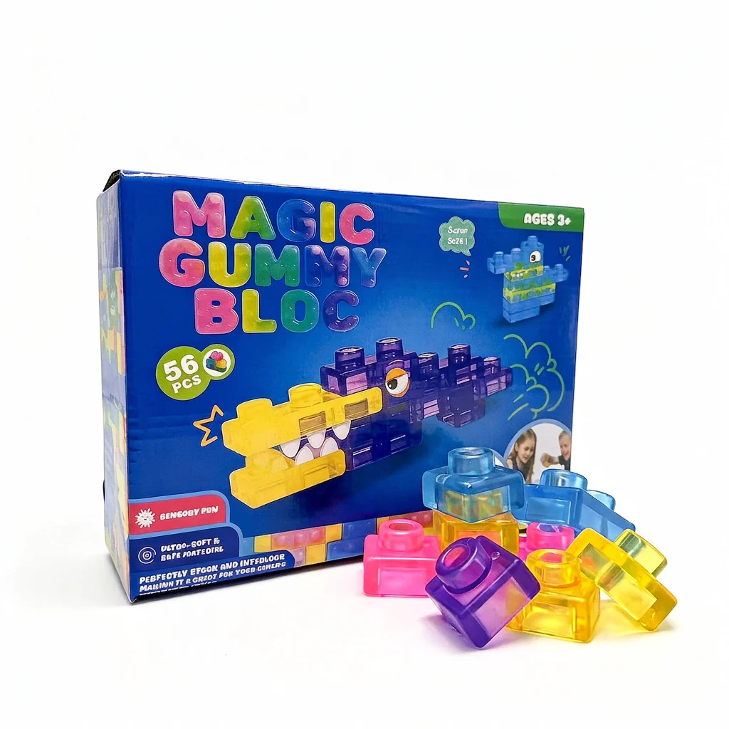 Magical gummy blocks, soft building blocks for children - Image 9