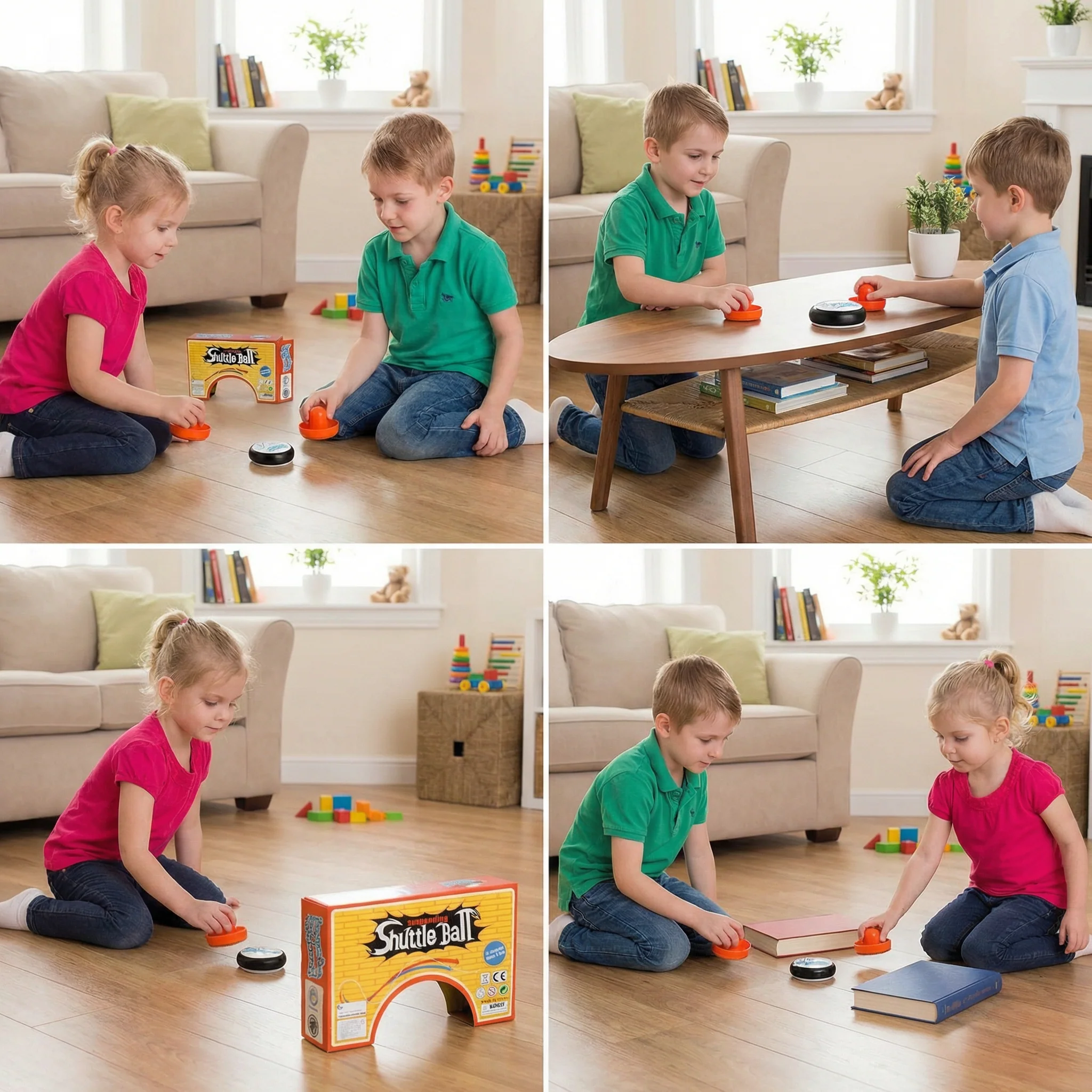 Mini Air Hockey Table Game for Kids – Reaction Game with Pucks - Image 4