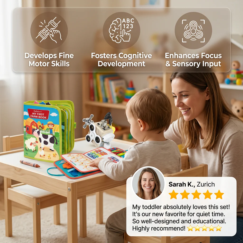 3-piece Montessori Play & Discovery Set for Independent Learning - Image 3