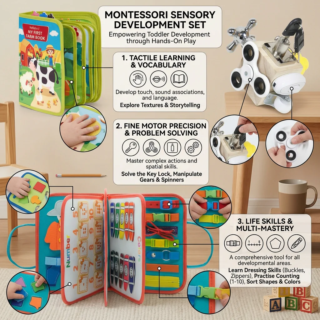 3-piece Montessori Play & Discovery Set for Independent Learning - Image 4