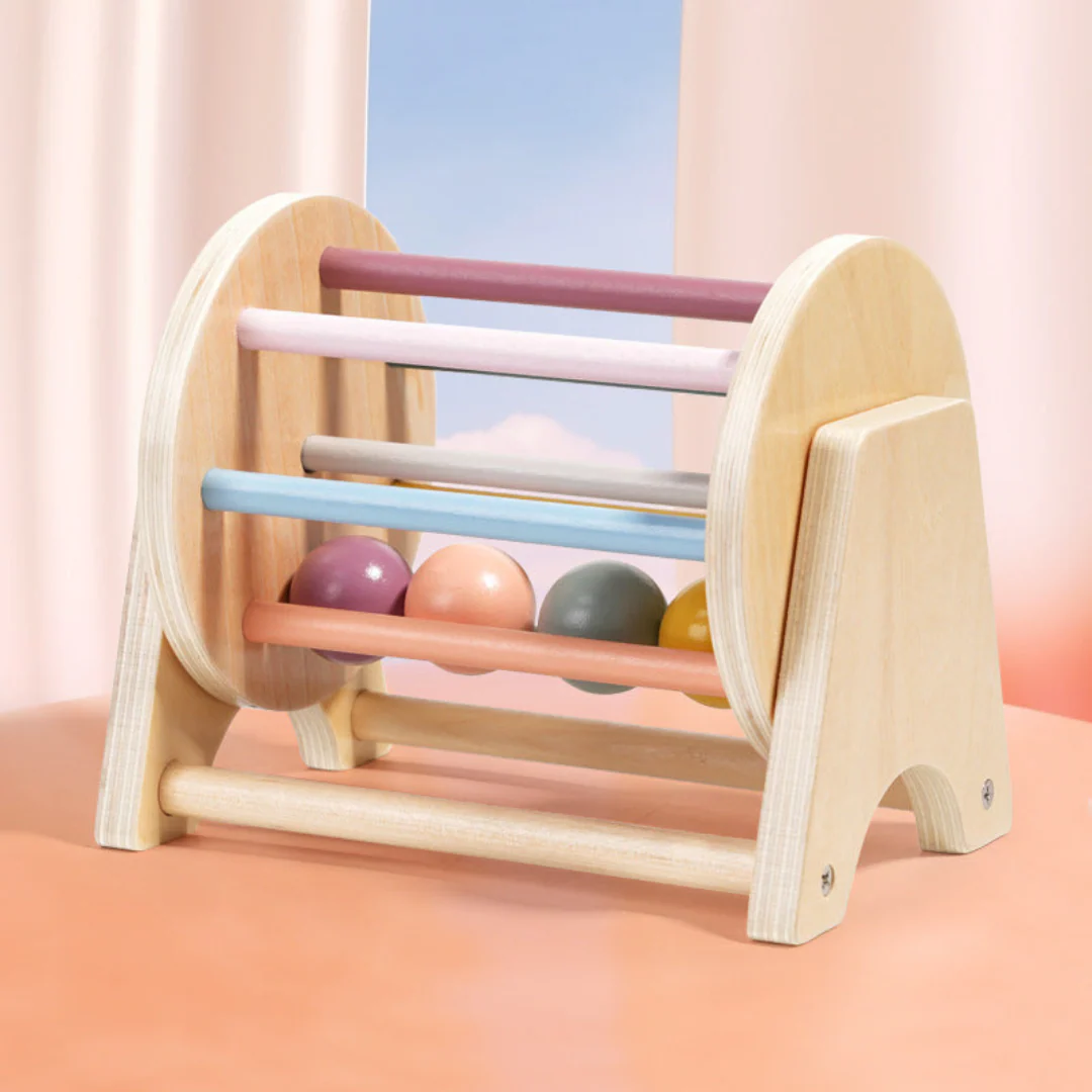 Montessori Wooden Carousel with Balls for Toddlers - Image 6