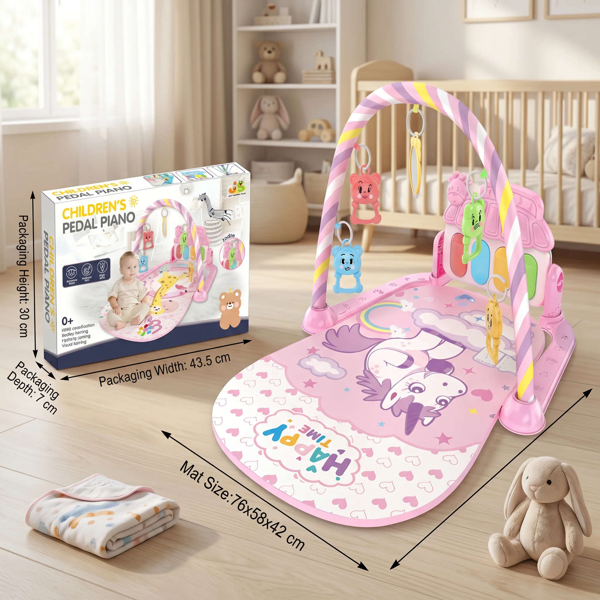 Musical Baby Pedal Piano for Limbs Coordination and Visual & Auditory Training - Image 5