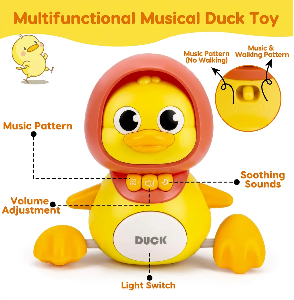 Musical Duck Family Crawling & Learning Toy for Babies - Image 3