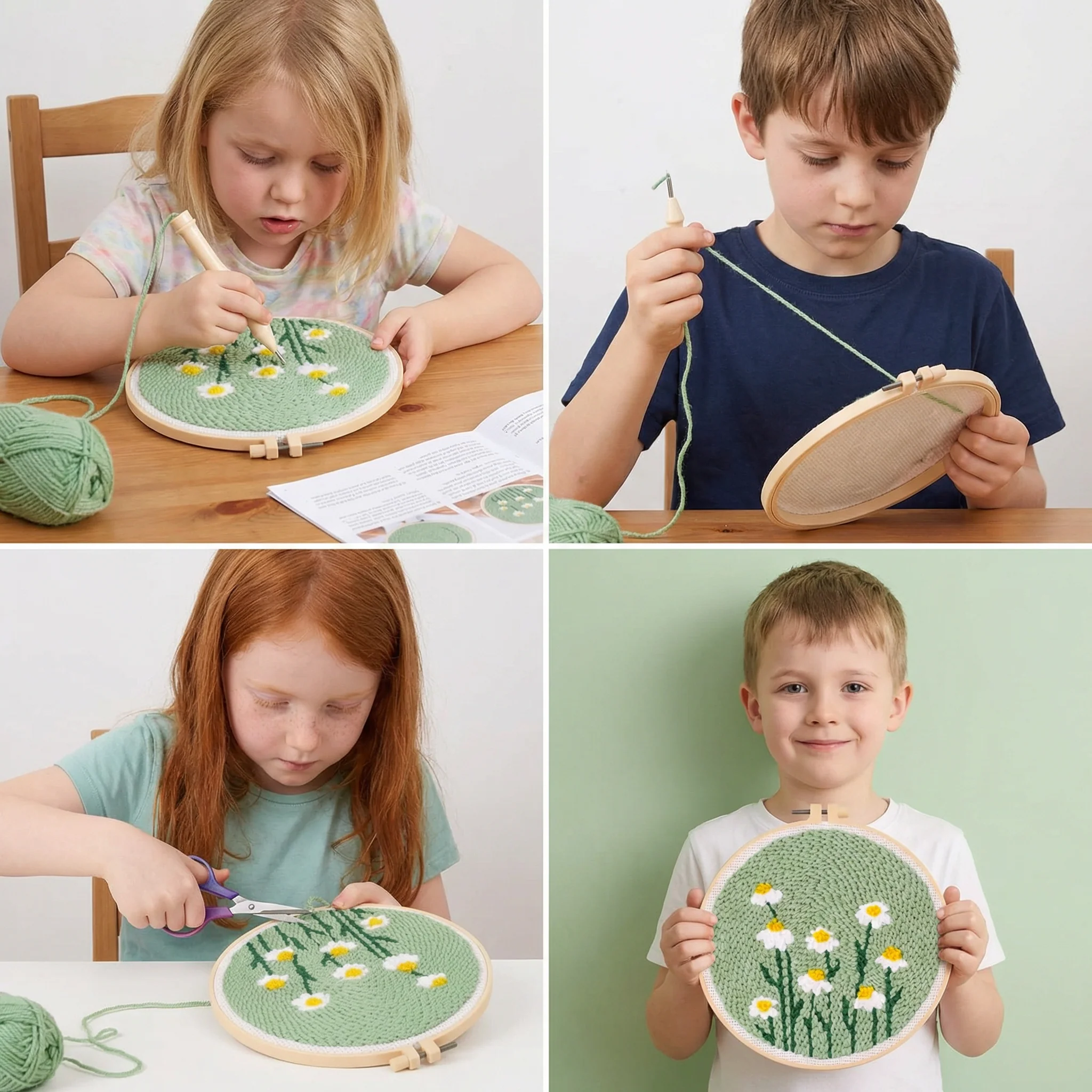 Punch Needle Embroidery Starter Kit – Beginner DIY Set with Beautiful Patterns - Image 4