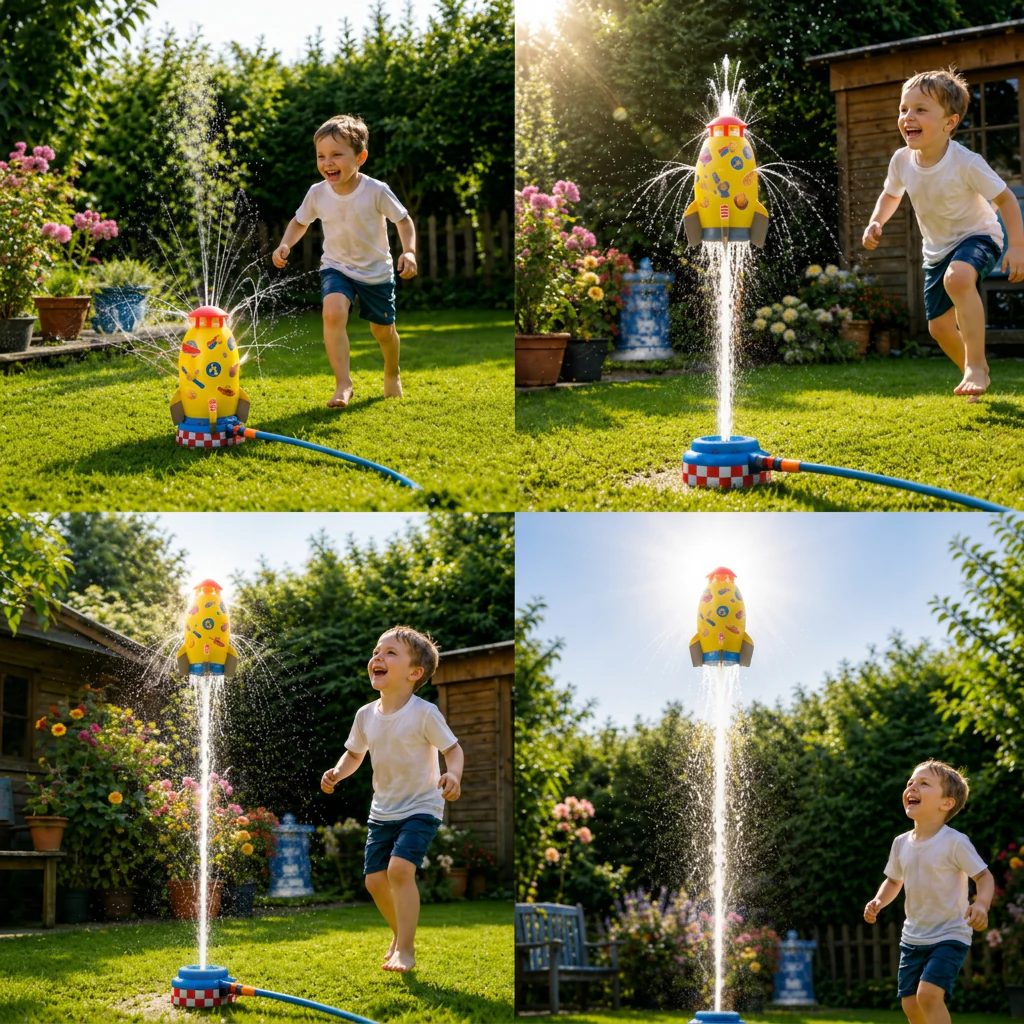 Rocket-shaped Water Sprinkler Toys for Children - Image 4