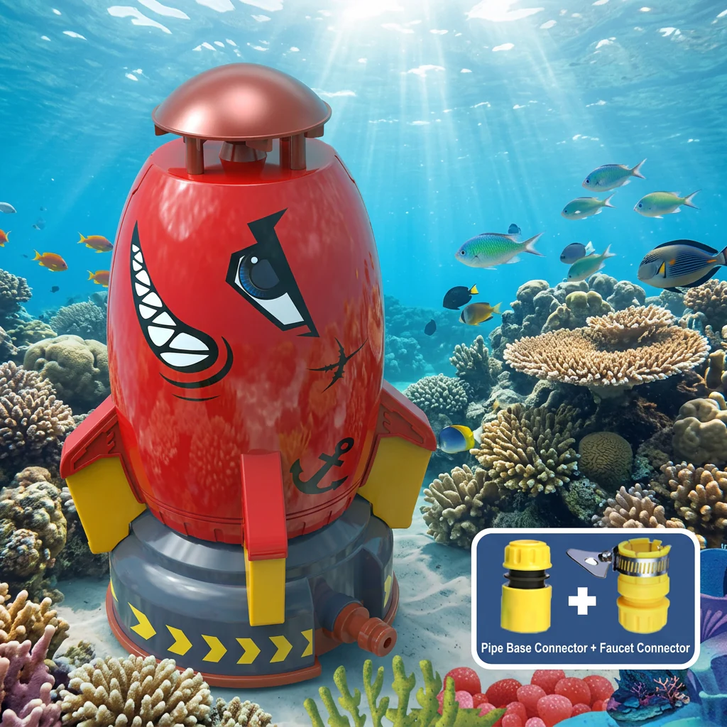 Rocket-shaped Water Sprinkler Toys for Children - Image 6