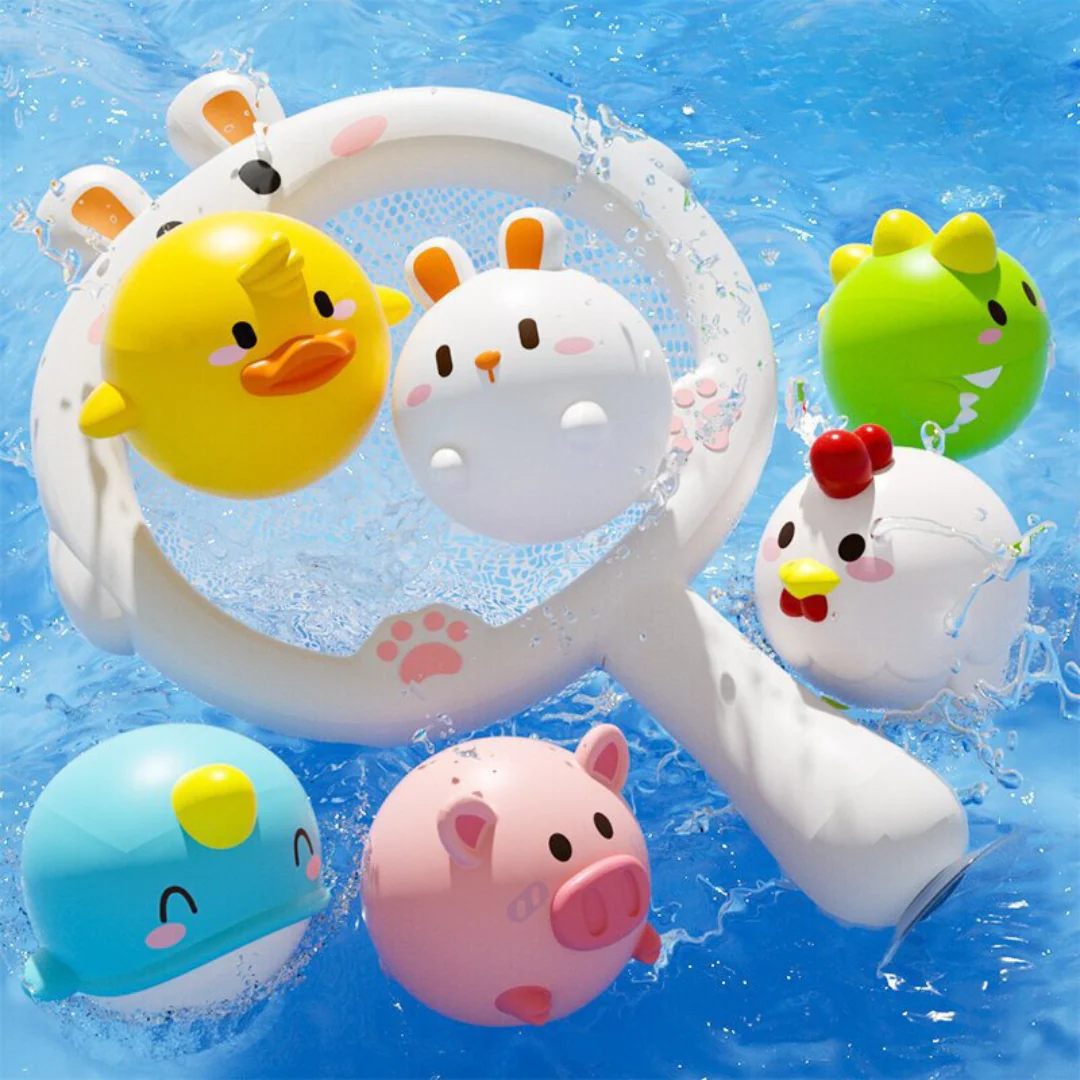 Self-Luminous Bath Toy with Landing Net - Image 8