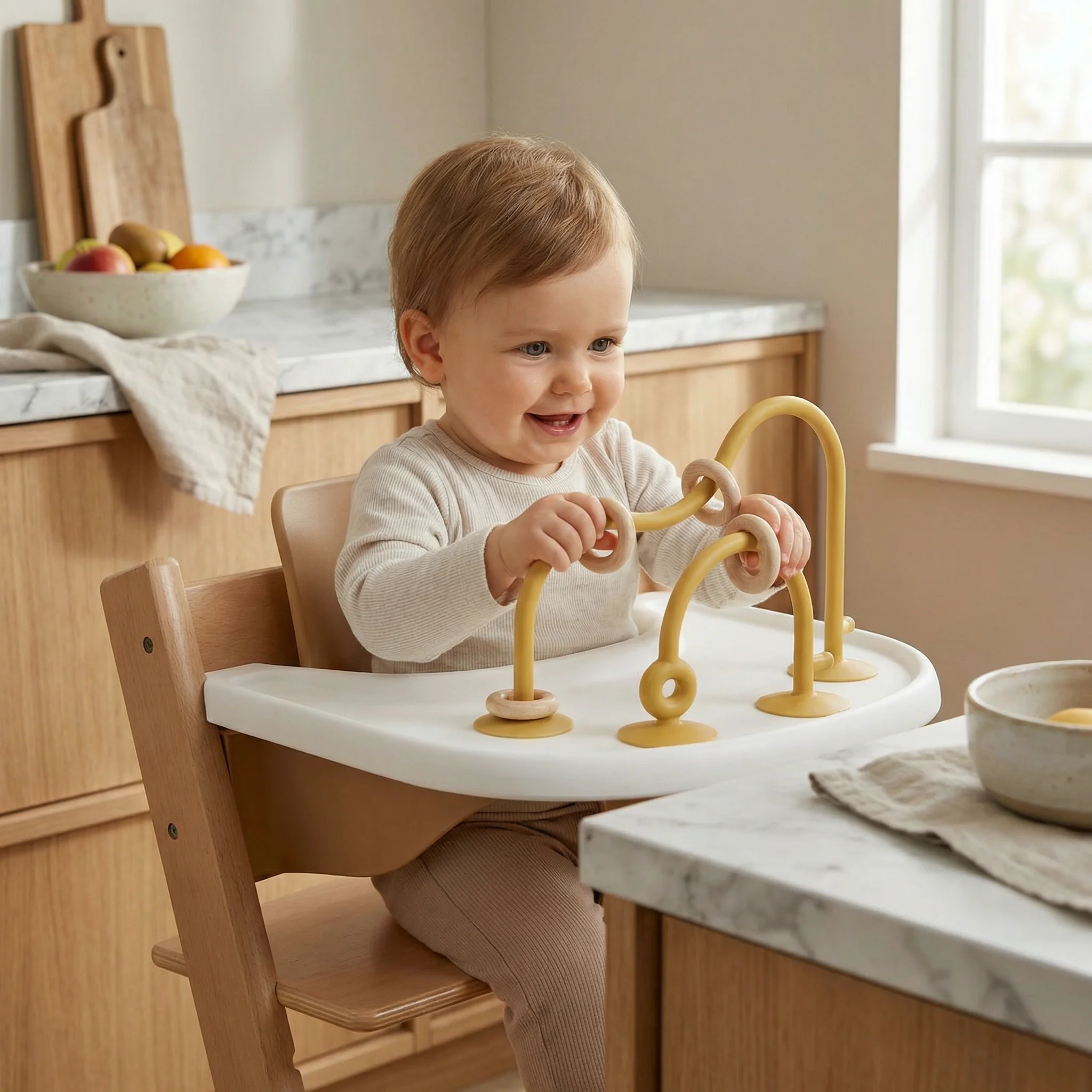 Silicone Baby Activity Toy – Suction Cup Learning Toy for Table & High Chair - Image 10