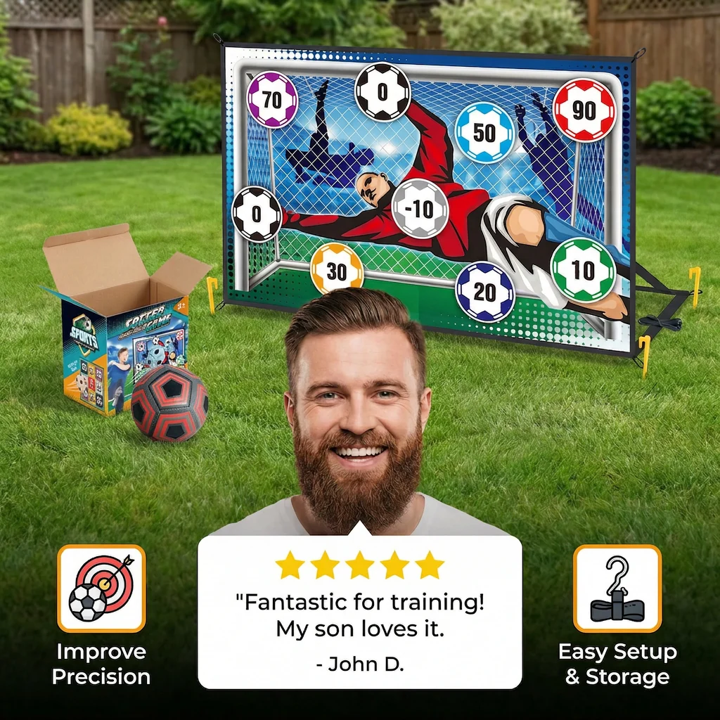 Sticky Soccer Target Wall – Indoor & Outdoor Training & Play Set - Image 2