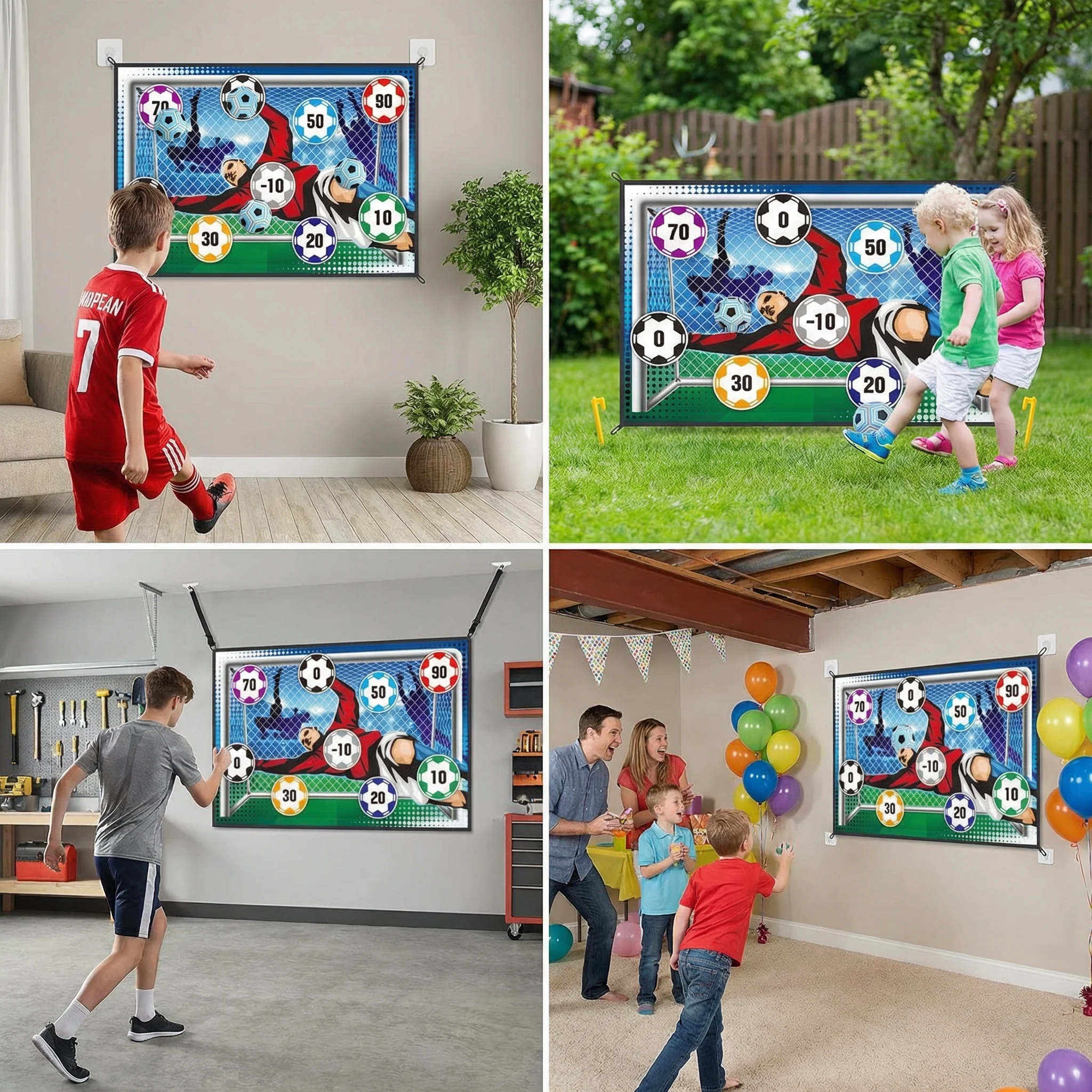 Sticky Soccer Target Wall – Indoor & Outdoor Training & Play Set - Image 4