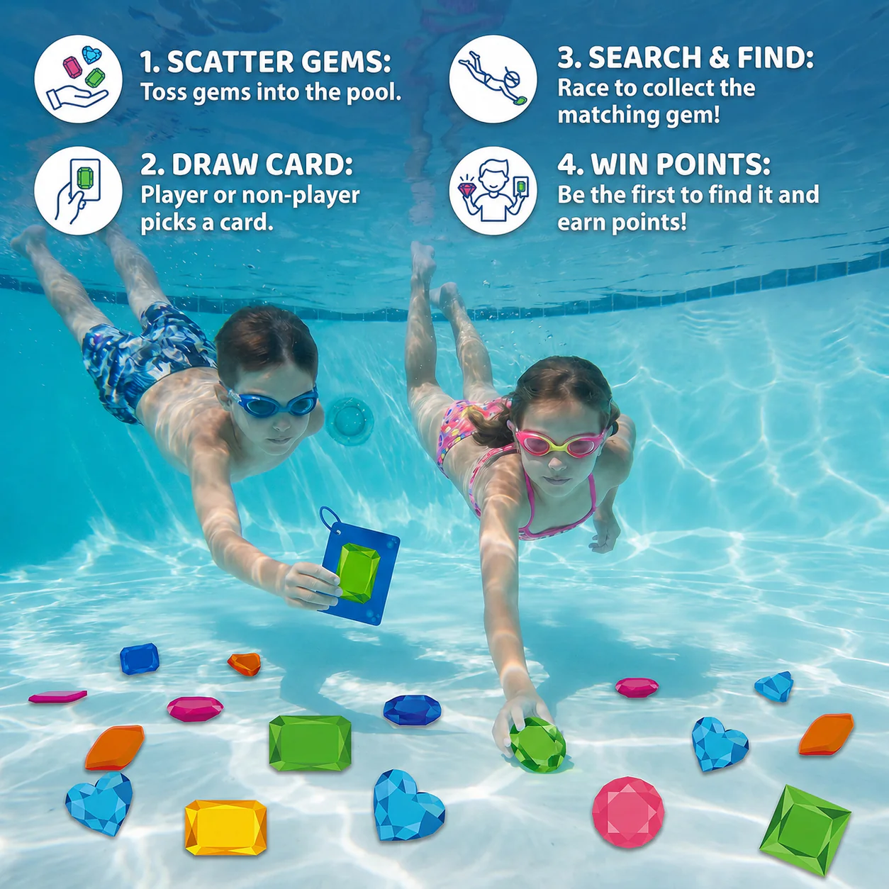 Underwater search & find game with colourful gems - Image 4