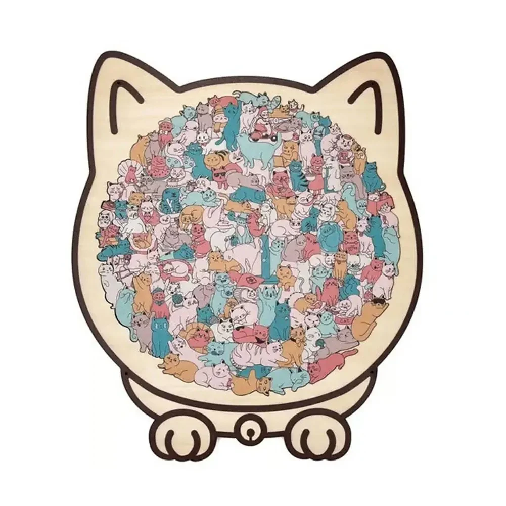 Wooden Cat Shape Puzzle - Image 6