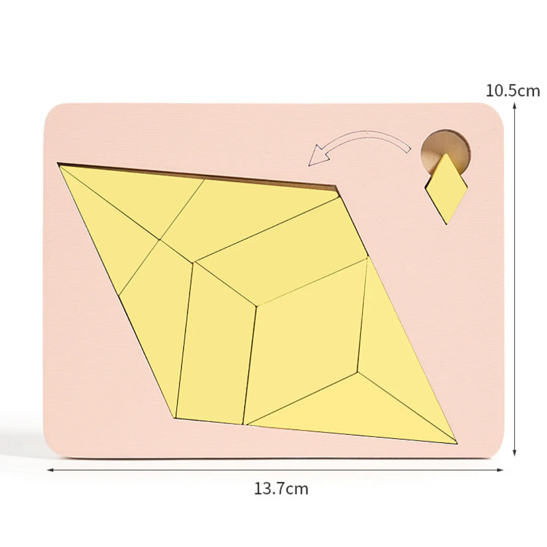 Wooden Tangram puzzle game - Image 6